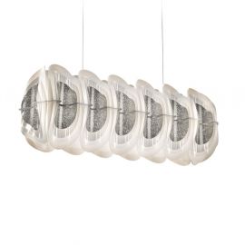 Candelabre, Lustre - Lustra suspendata LED Fiordlys Linear Silver
