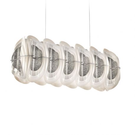 Candelabre, Lustre - Lustra suspendata LED Fiordlys Linear Silver