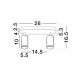 Iluminat pentru baie - Plafoniera cu 2 Spoturi directionabile protectie IP44, MAO, NVL-9011417