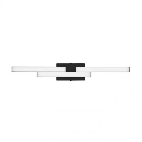 Iluminat pentru baie - Aplica baie LED, protectie IP44, Aluminiu, Negru, Atom, NVL-9695269