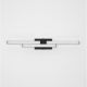 Iluminat pentru baie - Aplica baie LED, protectie IP44, Aluminiu, Negru, Atom, NVL-9695269
