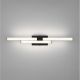 Iluminat pentru baie - Aplica baie LED, protectie IP44, Aluminiu, Negru, Atom, NVL-9695269