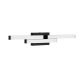 Iluminat pentru baie - Aplica baie LED, protectie IP44, Aluminiu, Negru, Atom, NVL-9695269