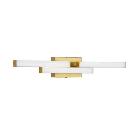 Iluminat pentru baie - Aplica baie LED, protectie IP44, Aluminiu, Auriu, Atom, NVL-9695267