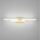 Iluminat pentru baie - Aplica baie LED, protectie IP44, Aluminiu, Auriu, Atom, NVL-9695267