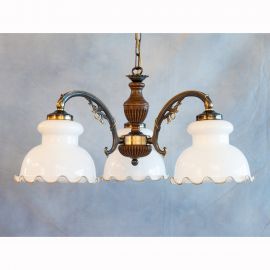 Candelabre, Lustre - Lustra rustica suspendata cu 3 brate design italian 5900