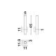 Iluminat pentru baie - Aplica baie LED, protectie IP44, Negru, Luca NVL-9695337
