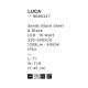 Iluminat pentru baie - Aplica baie LED, protectie IP44, Negru, Luca NVL-9695337
