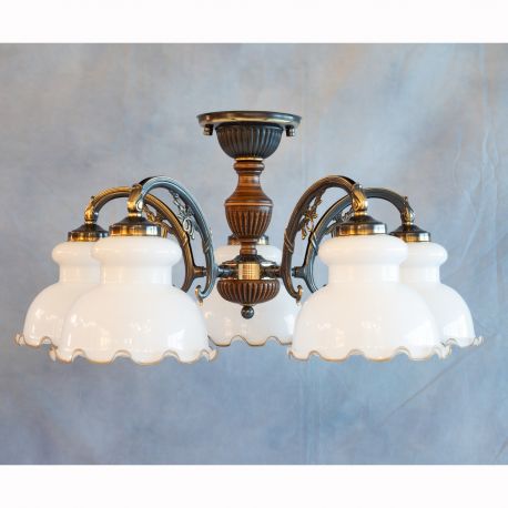 Lustre aplicate - Lustra rustica aplicata cu 5 brate design italian 5900