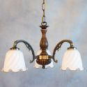 Lustra rustica suspendata cu 3 brate design italian 5910