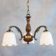 Candelabre, Lustre - Lustra rustica suspendata cu 3 brate design italian 5910