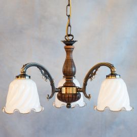 Candelabre, Lustre - Lustra rustica suspendata cu 3 brate design italian 5910