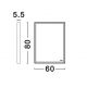 Oglinzi - Oglinda cu iluminat LED IP44 3000K Ambor, 60x80cm, NVL-9006040
