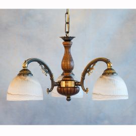 Candelabre, Lustre - Lustra rustica suspendata cu 3 brate design italian 5920