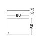 Oglinzi - Oglinda cu iluminat LED IP44 3000K Alda, 60x80cm, NVL-9006026