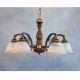Candelabre, Lustre - Lustra rustica suspendata cu 5 brate design italian 5921