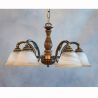 Lustra rustica suspendata cu 5 brate design italian 5921