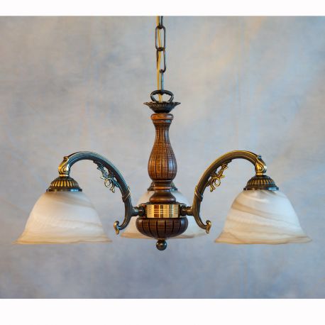 Candelabre, Lustre - Lustra rustica suspendata cu 3 brate design italian 5921