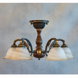 Lustre aplicate - Lustra rustica aplicata cu 5 brate design italian 5921