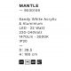 Pendule, Lustre suspendate - Lustra, Pendul LED, Aluminiu, Acrilic, Mantle 39,5cm NVL-9030109