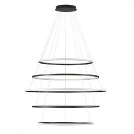 Lustra LED CCT, Design Circular, 120cm, Negru, Maelo NVL-9130643