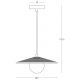 Pendule, Lustre suspendate - Pendul, Design Natural, PLASTER GREEN, ZB-2597