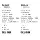 Lampadare - Lustra suspendata LED tip Lampadar L-60cm, DAHLIA NVL-9695502