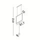 Lampadare - Lustra suspendata LED tip Lampadar L-80cm, DAHLIA NVL-9695501