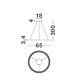 Pendule, Lustre suspendate - Lustra suspendata LED design circular DEOS alb NVL-9030895