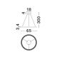 Pendule, Lustre suspendate - Lustra suspendata LED design circular DEOS negru NVL-9030894