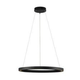 Lustra suspendata LED design circular DEOS negru NVL-9030894