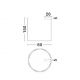 Pendule, Lustre suspendate - Lustra suspendata LED design circular LUNETTE 80cm NVL-9030926