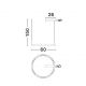 Pendule, Lustre suspendate - Lustra suspendata LED design circular LUNETTE 60cm NVL-9030925