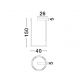 Pendule, Lustre suspendate - Lustra suspendata LED design circular LUNETTE 40cm NVL-9030924