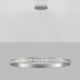 Pendule, Lustre suspendate - Lustra LED design circular, Otel, Argintiu, Cristal K9, ETEKEN NVL-9501216