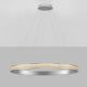 Pendule, Lustre suspendate - Lustra LED design circular, Otel, Argintiu, Cristal K9, ETEKEN NVL-9501216