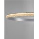 Pendule, Lustre suspendate - Lustra LED design circular, Otel, Argintiu, Cristal K9, ETEKEN NVL-9501216