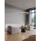 Pendule, Lustre suspendate - Lustra LED design circular, Otel, Argintiu, Cristal K9, ETEKEN NVL-9501216