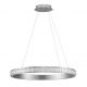 Lustra LED design circular, Otel, Argintiu, Cristal K9, ETEKEN NVL-9501215