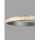 Pendule, Lustre suspendate - Lustra LED design circular, Otel, Argintiu, Cristal K9, ETEKEN NVL-9501215