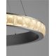 Pendule, Lustre suspendate - Lustra LED design circular, Otel, Argintiu, Cristal K9, ETEKEN NVL-9501215