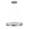 Lustra LED design circular, Otel, Argintiu, Cristal K9, ETEKEN NVL-9501214
