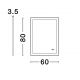 Oglinzi - Oglinda baie cu iluminat LED IP44 3000K Ural, 60x80cm NVL-9006037