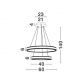 Pendule, Lustre suspendate - Lustra suspendata LED design circular Alaro 60cm NVL-9019728