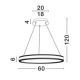 Pendule, Lustre suspendate - Lustra suspendata LED design circular Alaro 60cm NVL-9019726