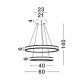Pendule, Lustre suspendate - Lustra suspendata LED design circular Alaro 60cm NVL-9019727