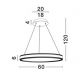 Pendule, Lustre suspendate - Lustra suspendata LED design circular Alaro 60cm NVL-9019725