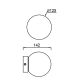 Aplice, corpuri de iluminat pentru pereti - Aplica de perete LED design modern PUEBLA auriu MA-8890
