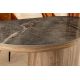 Mese dining - Masa ovala, Ceramica Gri, Furnir Nuc, UNIQUE 200cm A-46380 VC
