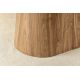 Mese dining - Masa ovala, Ceramica Gri, Furnir Nuc, UNIQUE 200cm A-46380 VC